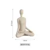Figura de Yoga em Pedra Arenito Nórdica Ornaments Decorativos para Sala de Estar, Sala de Jantar, Móvel de TV e Decoração de Clube de Saúde