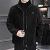 Otoño e Invierno Talla Grande Holgada Elegante Casual y Juvenil Lana de Cordero Engrosada Cálida Chaqueta Top para Exportación Dropshipping