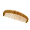 Peine de regalo al por mayor peine para el cabello de madera de durazno bolsa OPP peine de madera de durazno empaque individual suministro para puesto LOGOTIPO tallado