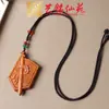 Colgantes Multiestilo para Hombres y Mujeres de Talla en Madera Yiming Xianyuan, Collares de Madera y Cadenas para Suéter