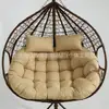Cojín para Asiento de Cesta Colgante, Columpio Individual, Cojín Redondo Desmontable y Lavable para Silla Colgante, Cojín Simple para Silla, Cojín para Silla Colgante Silla de Ratán, Engrosado