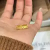 Anillo cuadrado de circón cepillado estilo vintage para mujer, delicado y moderno, diseño versátil, anillo abierto ajustable