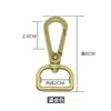 Accesorios para bolsa hebilla metálica gancho hebilla de bolsa engrosada hebilla de mochila hebilla de gancho color oro antiguo hebilla de correa de hombro hebilla de bolsa de cuero