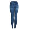 [Huanhigh] Jeans Feminino Wish Amazon Europeu e Americano Pé Pequeno Lavado Alta Elasticidade Cintura Média Skinny