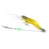 Camarón falso con anzuelo 9.5cm anzuelo luminoso anzuelo de combinación de pesca cebo suave cebo falso accesorios de equipo de pesca