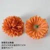 Cabezas de Flores de Color Naranja Materiales Hechos a Mano DIY Flores Artificiales Flores de Seda Accesorios para Ropa y Tocados Decoración de Bolsos Flores para Sombrero de Paja