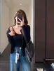 Conjunto Duas Peças Zedaijiai Casual Emagrecedor Fashionável: Regata e Cardigan Curto Solto Fino Peça Externa Top Feminino para Início do Outono Novo