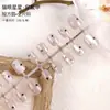 Nuevas Tiras de Uñas Pre-hechas Más Vendidas de 30 Piezas, Parches de Uñas Coloridos Electroplateados, Arte de Uñas Degradado, Uñas Portátiles Color Ojo de Gato Hielo-Transparente