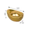 Caja de Empaque de Lingote de Oro en Stock, Caja de Regalo de Año Nuevo para Galletas y Biscuits, Lata de Metal para Caramelos, Caja de Caramelos para Boda con Lingote del Dios de la Riqueza