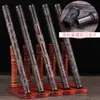 Tubo de incienso de alambre de ébano barril de incienso de talla de madera maciza tubo de incienso hundido sándalo accesorios de incienso boca de extracción 8G artesanías al por mayor