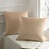 Funda de Almohada de Terciopelo de Color Sólido Más Vendida Transfronteriza Estilo Moderno Sencillo Funda de Cojín de Tela para Sofá Sin Relleno