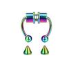 Venta al por mayor del fabricante Anillos Magnéticos para la Nariz Acero de Titanio Clip Magnético para la Nariz sin Perforación Joyería para Perforaciones Transfronteriza Tachuelas para la Nariz de Moda Europea y Americana