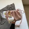 Bolso de Nube Plisado de Moda para Mujer, Bolso Cruzado Casual con Cordón Estilo Coreano, Billetera para Monedas de Viaje, Bolso Cruzado para Teléfono Móvil