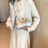 Bolsa de Mão Linda Estilo Chinês Retrô 2024 Nova Elegante Casual Ombro Corrente Simples Moda Feminina