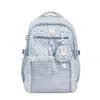 Mochila estilo Lolita rosa y blanco con lunares, de aspecto sobresaliente, llena de energía para chicas de secundaria y preparatoria