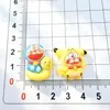 Accesorios de Resina de Gato Azul Lindo de Dibujos Animados Hechos a Mano DIY Imanes para Refrigerador Pinzas para el Cabello Llaveros Accesorios de Joyería Venta al por Mayor