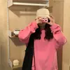Sudadera Coreana Simple con Estampado de Letras para Mujer, Pulóver Holgado de Manga Larga Estilo Japonés 2026 Nuevo Modelo Top Casual de Estudiante Moderno