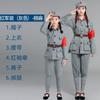 Nuevo Uniforme Verde Militar Cuarto Ejército Niños Canto Rojo Guerra Antijaponesa Ropa Completa de Baile para Niños Traje de Ropa del Ejército Rojo Ropa de Presentación Infantil