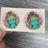Regong Xizang Nepal Thangka Puro Pintado à Mão Mãe Verde 2.0 Núcleo de Cartão