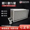 Trocador de calor aletado de aço carbono e aço inoxidável, radiador de recuperação de calor residual de gases de escape, resfriador a ar para equipamentos de secagem
