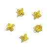 Retención de color alta accesorios para florero de oro antiguo florero de doble cara hueco accesorios para pulsera de cuentas de turmalina esmaltada para florero diy