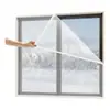 Cortinas térmicas de invierno, película sellada de doble capa para ventana, película de aislamiento engrosada y a prueba de viento, solución anticongelante y bloqueadora de viento para clima frío, lámina de plástico