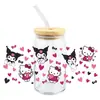 Sanrio coolometi UV DTF transferencia cristal transparente pegatinas impermeable resistente a rayones caricatura al por mayor transfronterizo