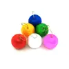 12 piezas decoración navideña regalos 3cm enrollado bola de Navidad colorida colgante para árbol de Navidad