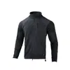 Chaqueta de Polar Han Ye para Deportes al Aire Libre con Cuello Alto, Chaqueta Táctica Cálida de Polar para Hombre, Forro de Chaqueta de Polar para Acampar