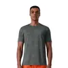 Camiseta Deportiva de Manga Corta Transpirable de Corte Holgado Estampada de Secado Rápido para Hombre, Alta Elasticidad, Logo Estampado, para Deporte y Aire Libre, Entrenamiento
