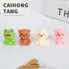 Colección de Animales Lindos de Resina de Dibujos Animados en Colores Sólidos, Adornos Creativos para Escritorio, Accesorios DIY, Animales Mixtos al por Mayor