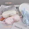 Máscara de Dormir para Olhos de Seda Sintética Dupla Face, Máscara de Olhos Respirável Bloqueadora de Luz para Dormir, Máscara de Olhos para Dormir com Borda Colorida para Presente Amazon em Estoque