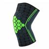 Joelheiras Jacquard Tricotadas Hexagonais Elásticas Antiderrapantes Pressurizadas Joelheiras para Corrida e Ciclismo Basquete Fitness
