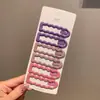 Pinza para el pelo de onda cuadrada de dopamina para mujer, nuevo estilo 2024, pinza bb para mechones rotos, pinza para flequillo delantero, pinza para el cabello