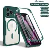 Adecuado para iPhone 18 Pro Max, funda de teléfono magnética transparente de colores, Apple 17 anticaídas, funda protectora simple, 16