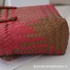 Xipu - Bolsa de regalo de plástico tejida a mano, bolso decorativo DIY para viajes, bolsa de plástico tejida a juego, bolsa de playa tejida a plástico