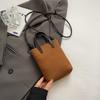 Moda Outono Bolsa de Celular Transversal Feminina 2025 Nova Bolsa Satchel de Nicho Bolsa Balde Nicho Estilo Coreano Bolsa Pequena de Moda