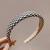 Diadema de moda de pata de gallo de ala ancha transfronteriza al por mayor diadema de cabeza alta horquilla horquilla accesorios para el cabello de tela que combinan con todo tocado