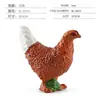 Simulação Transfronteiriça Mini Fazenda Aves Galinha Pato Ganso Vaca Ouro Animal Pequeno Modelo em Miniatura Ornamentos de Mesa de Areia Atacado