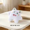 Monstruo de un ojo que chirría de dibujos animados, monstruo lindo de tres ojos, llavero para bolsa, accesorios de broche de muñeca linda