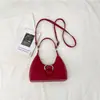 2026 Nuevo Bolso de Mano de Color Sólido de Moda para Mujer, Estilo Coreano, Bolso Cruzado, Bolso de Hombro, Bolso de Axila con Correa y Cierre
