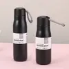 Copo de Água Térmico Portátil Criativo de Grande Capacidade Aço Inoxidável 304 Copo Cavaleiro Kettle Esportivo com Vácuo de Camada Dupla para Uso ao Ar Livre