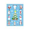 Calcomanías de Tatuaje Navideño Impermeables Transfronterizas Calcomanías para la Cara para Fiesta Navideña Muñeco de Nieve Papá Noel Dibujos Animados Calcomanías de Tatuaje para Niños