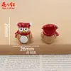 Nueva Serie Navideña 3D Casa de Muñecas DIY Pegamento de Crema Accesorios de Resina Colgante Decoración Adornos