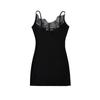 Garota Quente Sexy Exibindo a Figura Puro Desejo Renda Costurada Vestido de Suspensório Feminino Francês Slim Temperamento Justo ao Corpo Atacado