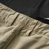Hongxin Jiedai Shorts Casuales de Verano Lavados para Hombre Pantalones de Trabajo de Algodón de Moda Versátiles Ajustados con Retención Automática