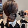 Pinza para el Cabello de Cola de Caballo con Pedrería para Niñas, Pinza de Garra con Lazo para la Parte Posterior de la Cabeza, Pinza Grande para Moño, Accesorio para el Cabello Pinza Superior, Xiaoxiang