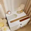 [Alfombrilla de PVC para mesita de noche] Impermeable, a prueba de aceite y a prueba de polvo Tela de cubierta Cuero Mesa Simple Moderna Cubierta para refrigerador Lavadora Alfombrilla