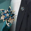 Broche de Lujo Ligero para Mujer, Ramillete de Cristal de Gama Alta, Accesorio para Fijar Traje, Pin de Accesorio para Ropa, Al por Mayor en Stock