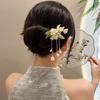 Estilo chinês de alta qualidade puro Novo hairpin orquídea hairpin Super fada passo agitar borla placa hairpin estilo antigo hanfu acessórios para o cabelo